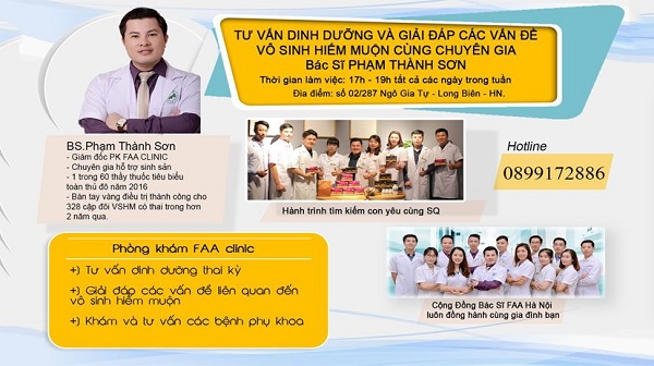 Phòng khám phụ khoa faa clinic bác sĩ phạm thành sơn